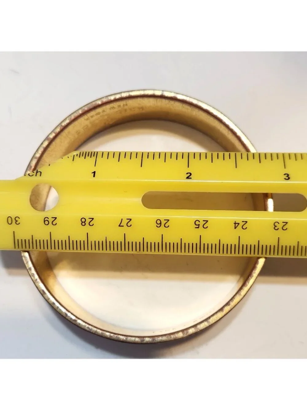 Kate Spade Take A Bow Gold Toned Bangle Bracelet With Spade READ - Picture 13 of 13